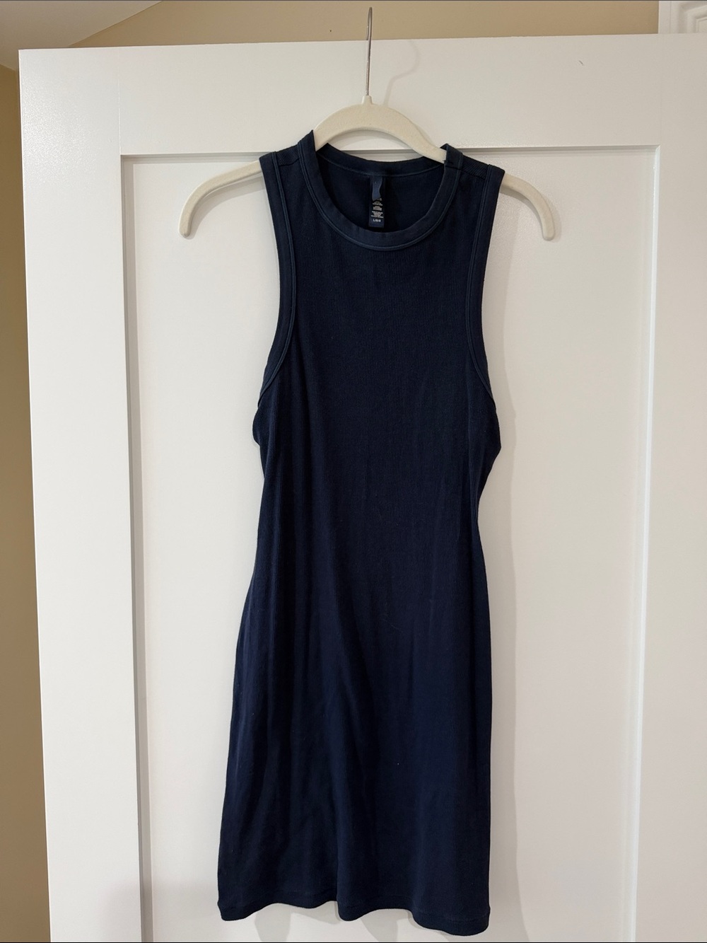 SKIMS Dark Navy Ribbed Tank Mini Dress